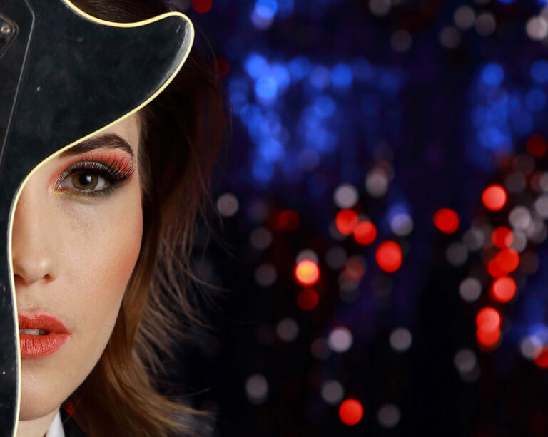 Csaba Bajko - Adrienn behind the guitar